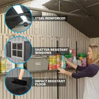 Heavy-Duty Outdoor Storage Shed, 20 ft. x 8 ft. - 60127