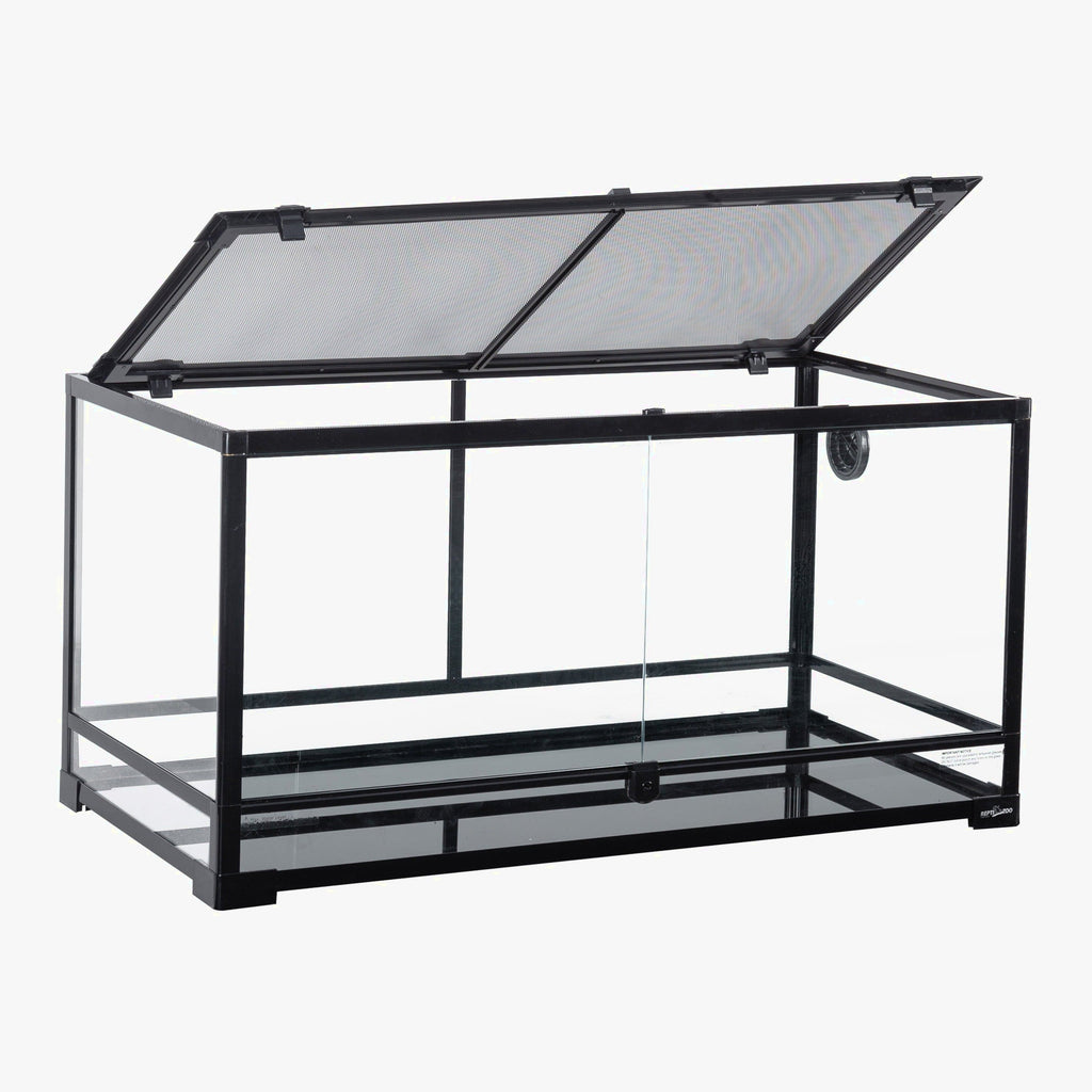 REPTI-ZOO Glass Terrarium, Front Double Doors, 40 Gallon