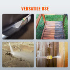VEVOR Gas Powered Pressure Washer 3400 PSI 2.6 GPM With 5 Quick Connect Nozzles - Copper Pump