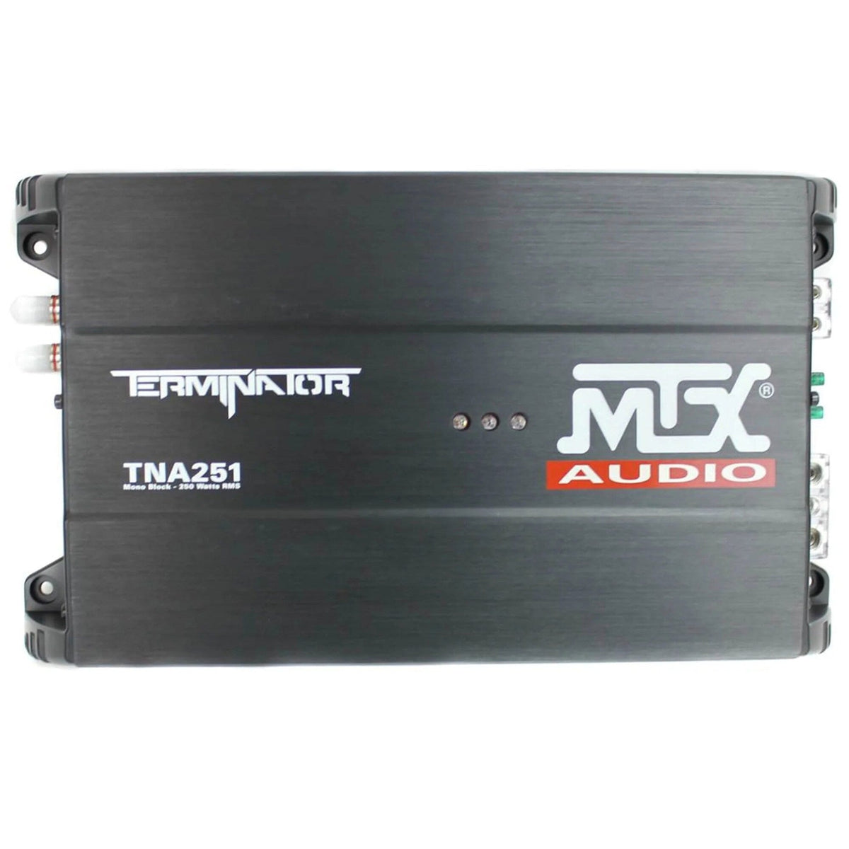 MTX Terminator Dual Loaded 12in 1200W Car Subwoofer Enclosure With Amplifier And 8-Gauge Amp Kit