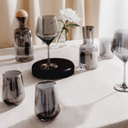Thyme & Table 13.5 fl oz Smoke Angled Stemless Wine Glasses, Set of 4