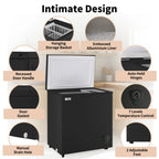 WANAI 5 Cu Ft Chest Freezer - Black