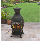 Better Homes and Gardens Wood-Burning Cast Iron Chiminea, Bronze