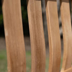 Ash & Ember Patio Bench, Grade A Teak, 53 in, Seats 2 - Hawthorne