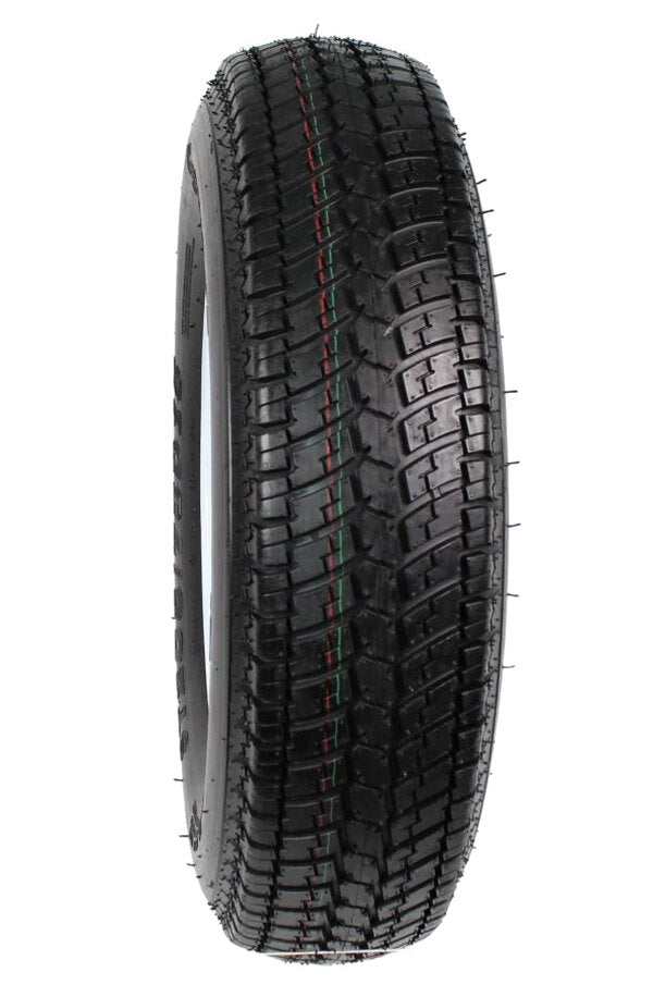 Trailer Tires On Rims ST205/75D15 Load Range C 5 Hole White Spoke - 2-Pack