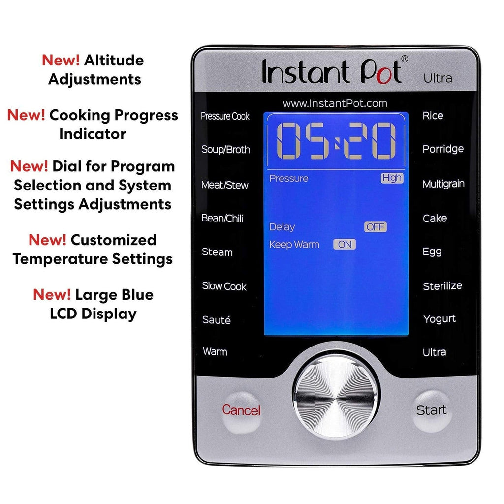 Instant Pot Ultra Mini 3 Quart Programmable Cooker, Stainless Steel, Silver - 16 In 1