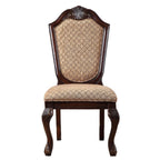 Espresso Finish Wood Dining Side Chairs, 2pc Set, Padded Seat And Back