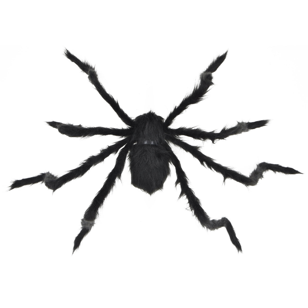 Furry Spider Decoration, Black, 50", Halloween by Way To Celebrate