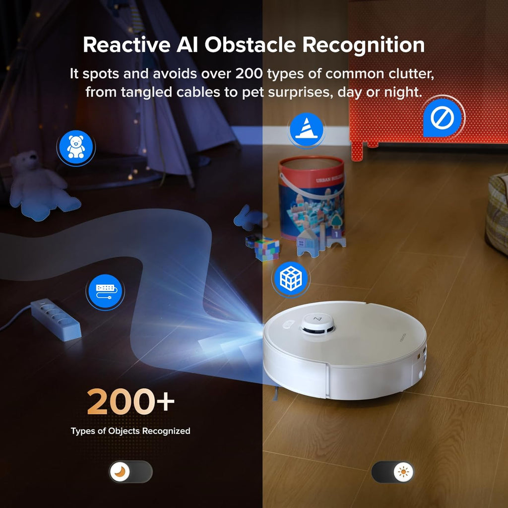 Roborock Qrevo Curv 2 Flow Robot Vacuum And Mop, 20,000Pa, SpiraFlow Roller Mop