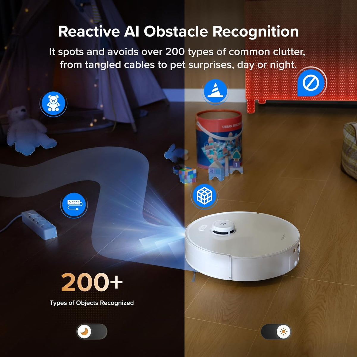 Roborock Qrevo Curv 2 Flow Robot Vacuum And Mop, 20,000Pa, SpiraFlow Roller Mop