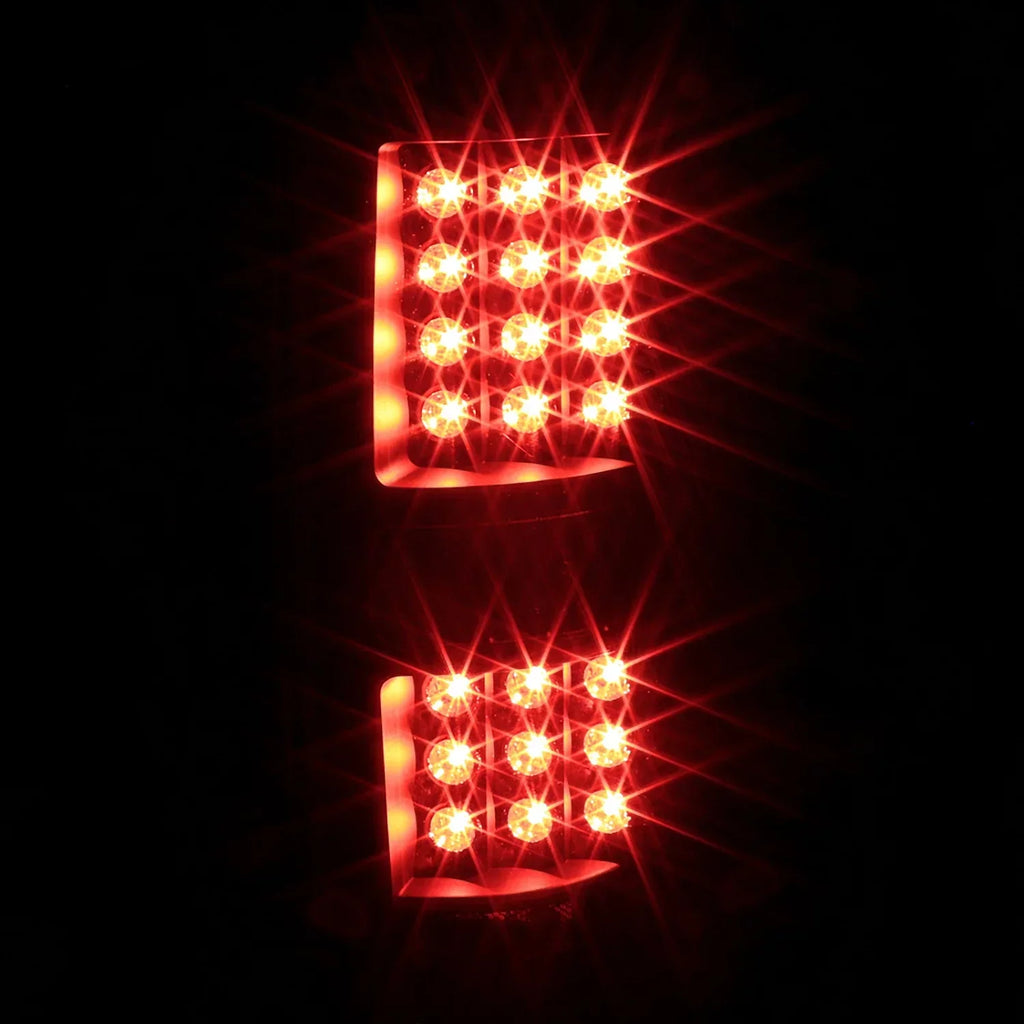 Spec-D Tuning Black LED Strip Bar Projector Headlights With LED Fog Lamps Compatible With 2009-2014 Ford F150 - Left And Right Pair