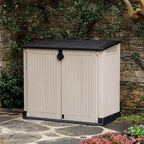 Keter Store-It-Out Midi Resin Storage Shed, 30 Cu. Ft., Beige - 251416