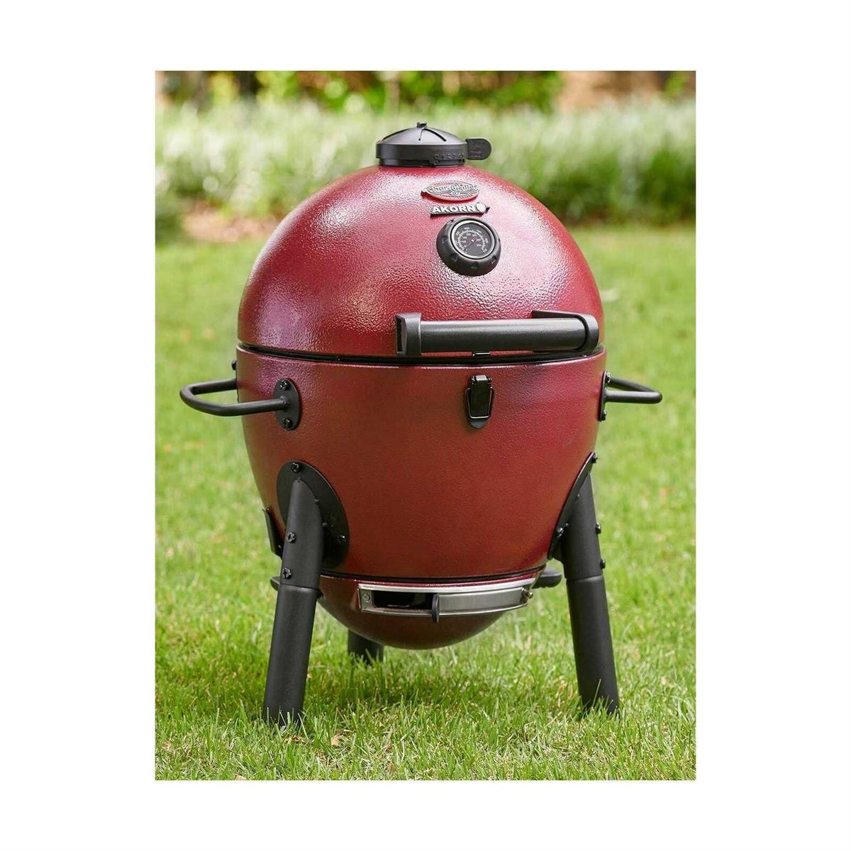 Char-Griller Akorn Kamado Jr Kooker Charcoal Grill, 153 Square Inch, Red