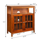 Convenience Concepts Highboy TV Stand, 40 in TV, 36 in x 15.5 in x 35.5 in - Big Sur
