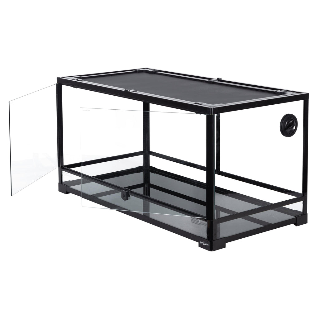 REPTI-ZOO Glass Terrarium, Front Double Doors, 40 Gallon