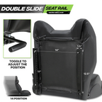 Magshion Racing Simulator Game Seat With Adjustable Slide, Black