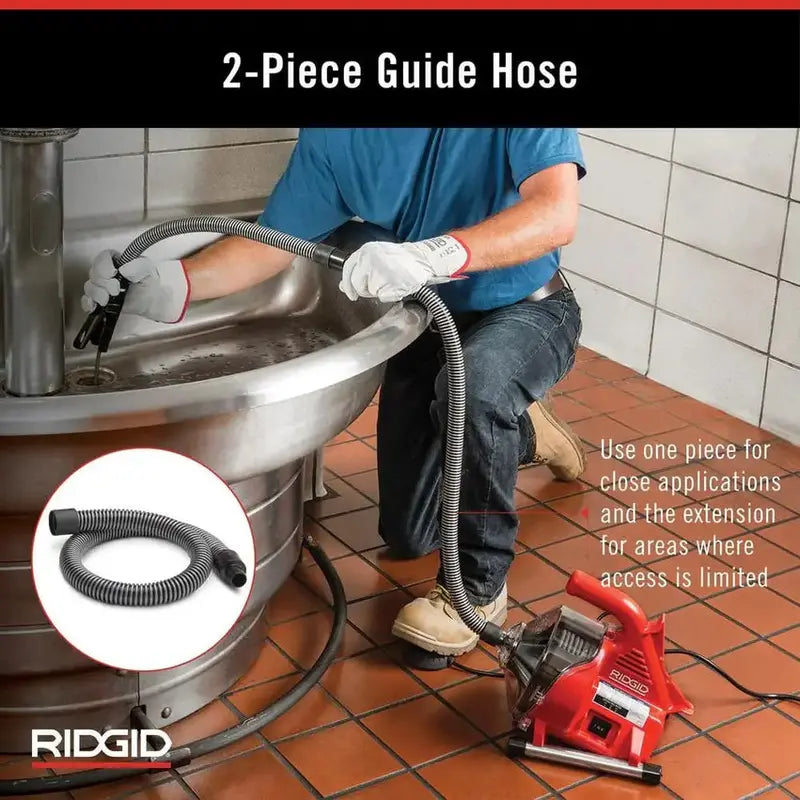 RIDGID PowerClear Drain Cleaning Machine Kit, 120V, 30 ft Inner Core Cable - 55808