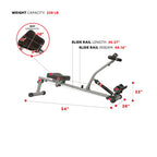Sunny Health & Fitness Adjustable Resistance Rowing Machine With Digital Monitor - SF-RW1205