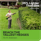 Greenworks 60V 20in Brushless Cordless Pole Hedge Trimmer With 2.0Ah Battery And Charger