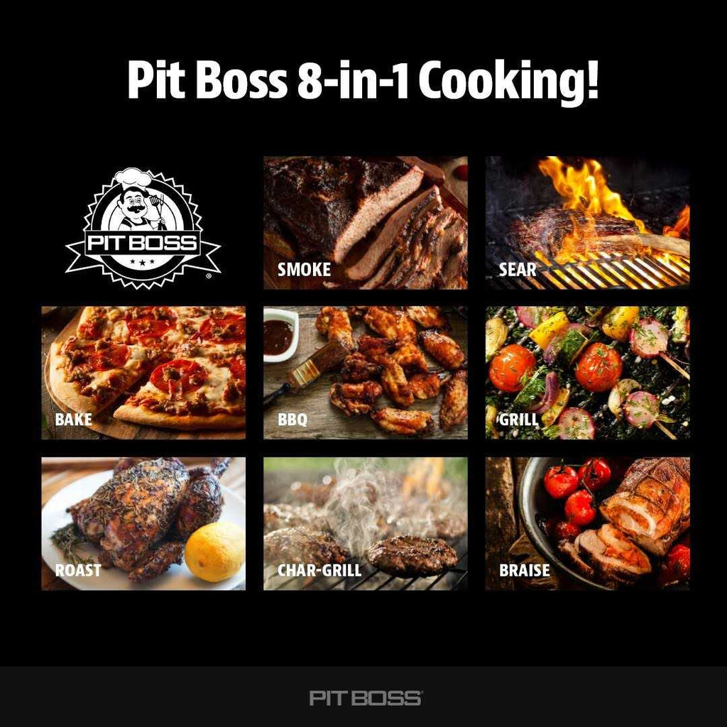 Pit Boss Pro Series 850 Sq in Hammertone Pellet Grill With Smart Compatibility - PB850PS2 10575