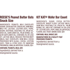 Kit Kat and Reese's Assorted Milk Chocolate, Halloween Candy Bag, 18.44 oz (30 Pieces)