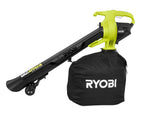RYOBI 40V VAC ATTACK Leaf Vacuum/Mulcher Kit - (2) 40V 5.0 Ah Batteries