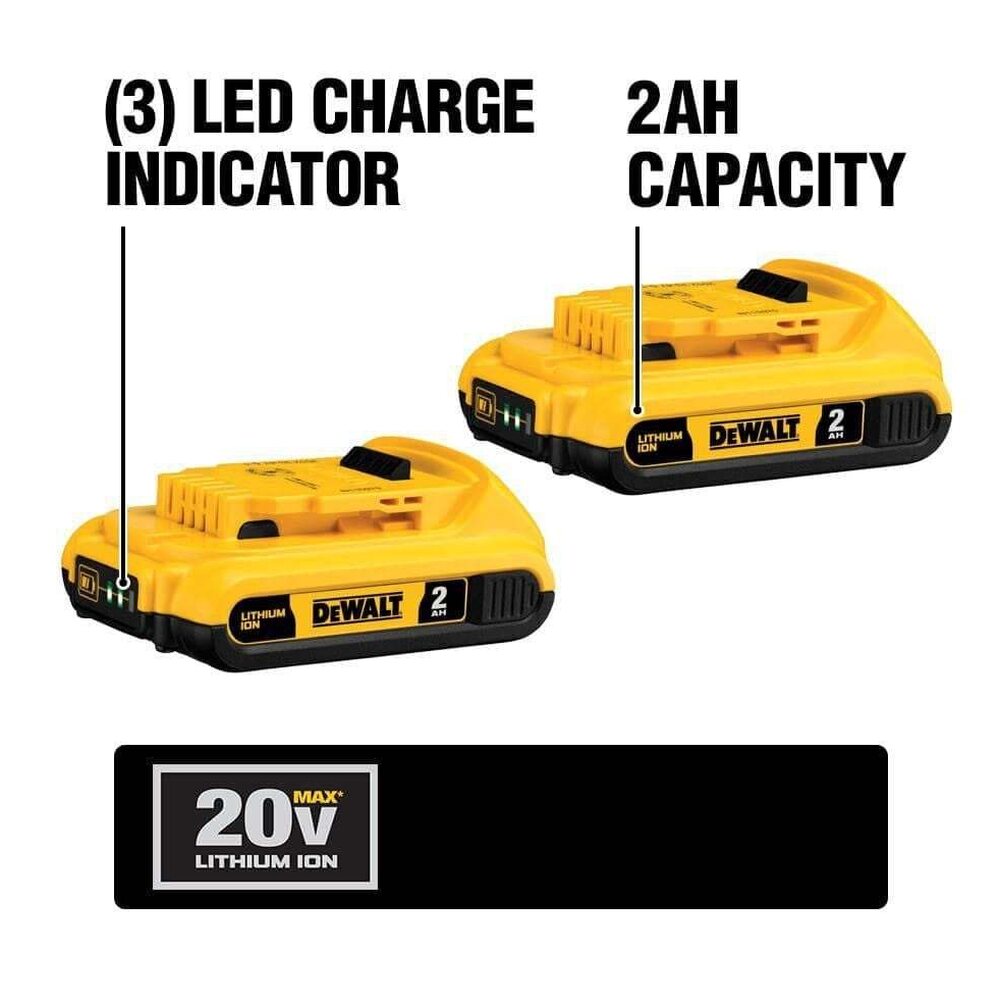 DEWALT 20V MAX 10-Tool Combo Kit With Batteries And Charger - DCD771 DCF885 DCE100 DCL040 DCR006 DCS355B DCG412B DCS393B DCS381B DCV517B
