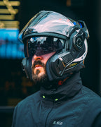 LS2 Carbon Fiber Flip-Up Motorcycle Helmet - FF901 Advant X+