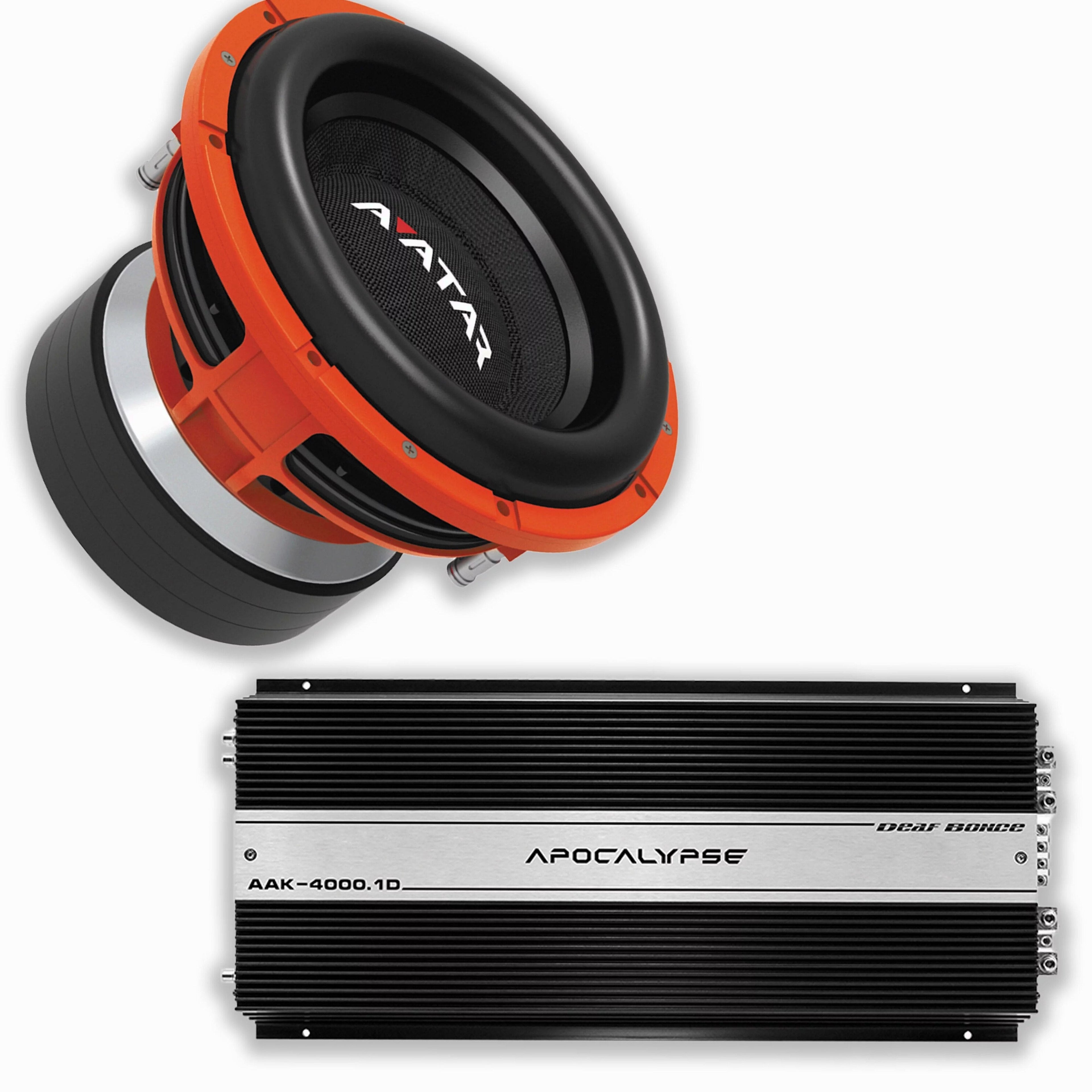 Deaf Bonce Car Audio 12in 2Ohm Avatar Subwoofer And Monoblock Amp Package - STU-1246D2