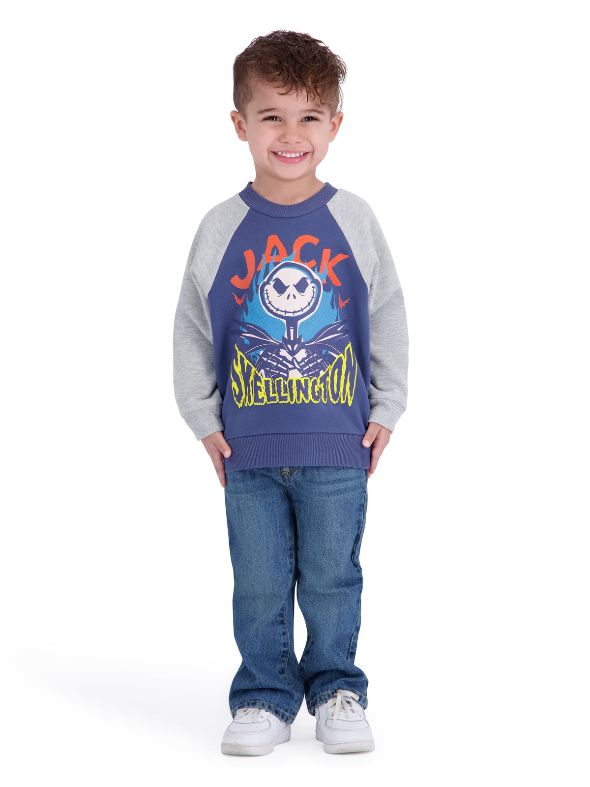 Nightmare Before Christmas Toddler Boy Long Sleeve Jack Skellington Sweatshirt