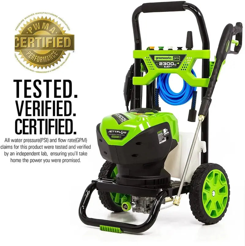 Greenworks Brushless Electric Pressure Washer 2300 PSI 14 Amp 2.3 GPM - GPW2300