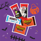 Hershey's, Kit Kat and Reese's Assorted, Halloween Candy Variety Bag, 17.28 oz (30 Pieces)