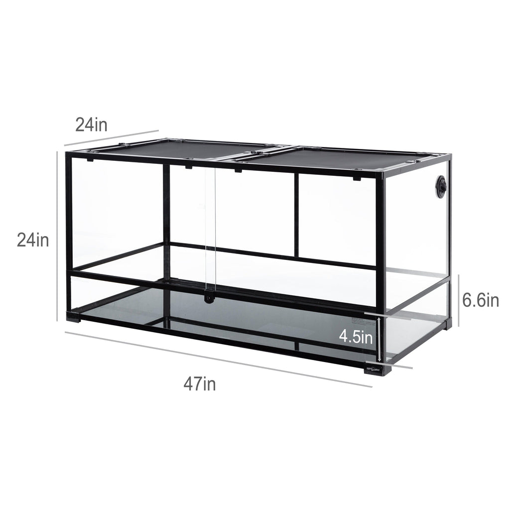 Extra Large 120 Gallon Reptile Terrarium 48 in x 24 in x 24 in