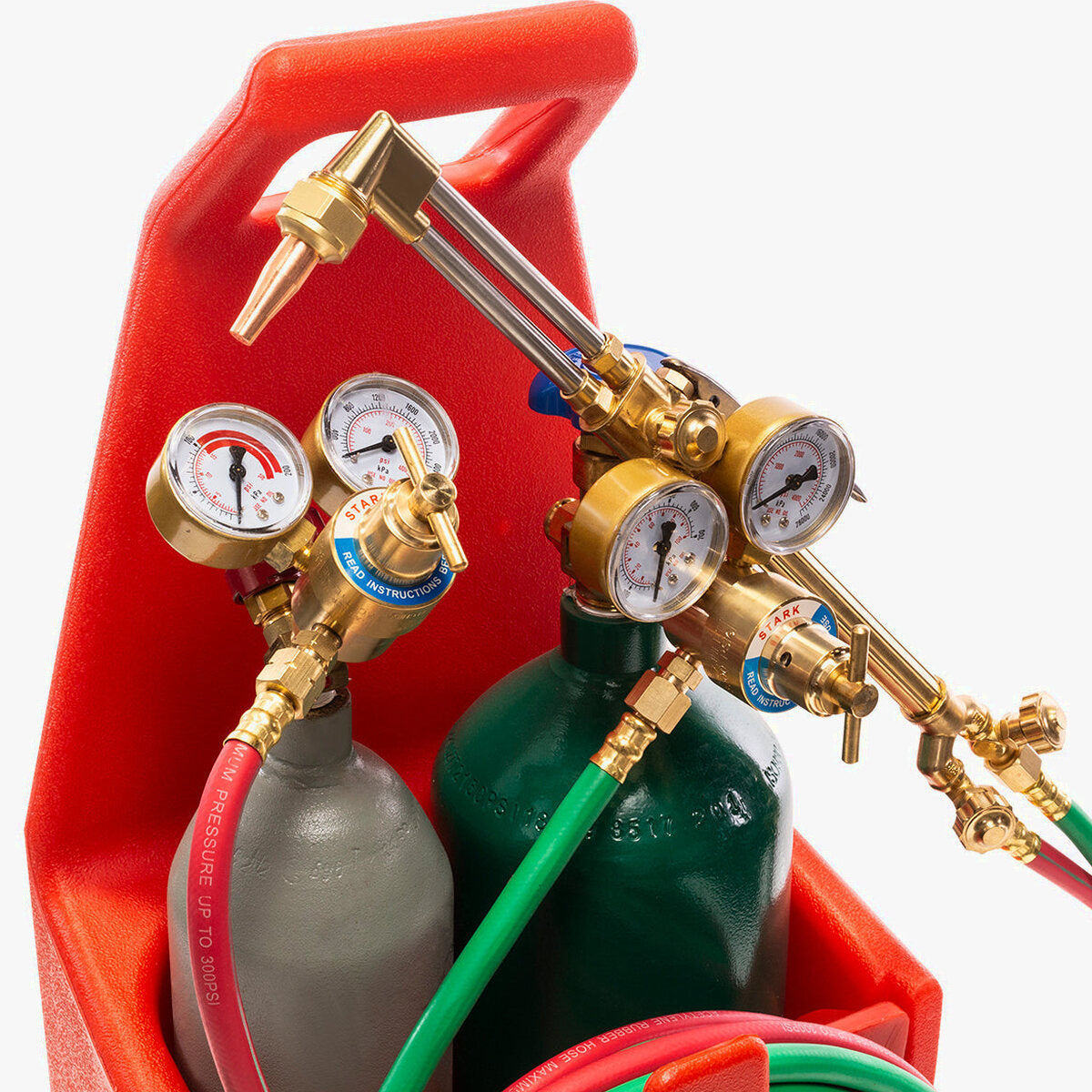 XtremepowerUS Victor Type Oxygen Acetylene Welding & Cutting Torch Set, 20cu. ft Oxygen And 10cu. ft Acetylene Cylinders - 55146