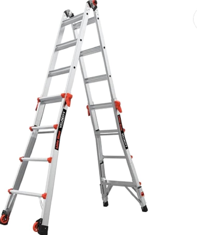 Little Giant 17 Ft Aluminum Multi-Position Ladder, 300 Pounds, Type IA - With Levelers