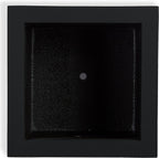 PolyStone Monterray Square Outdoor Planter 23 in L x 23 in W x 19 in H, Black