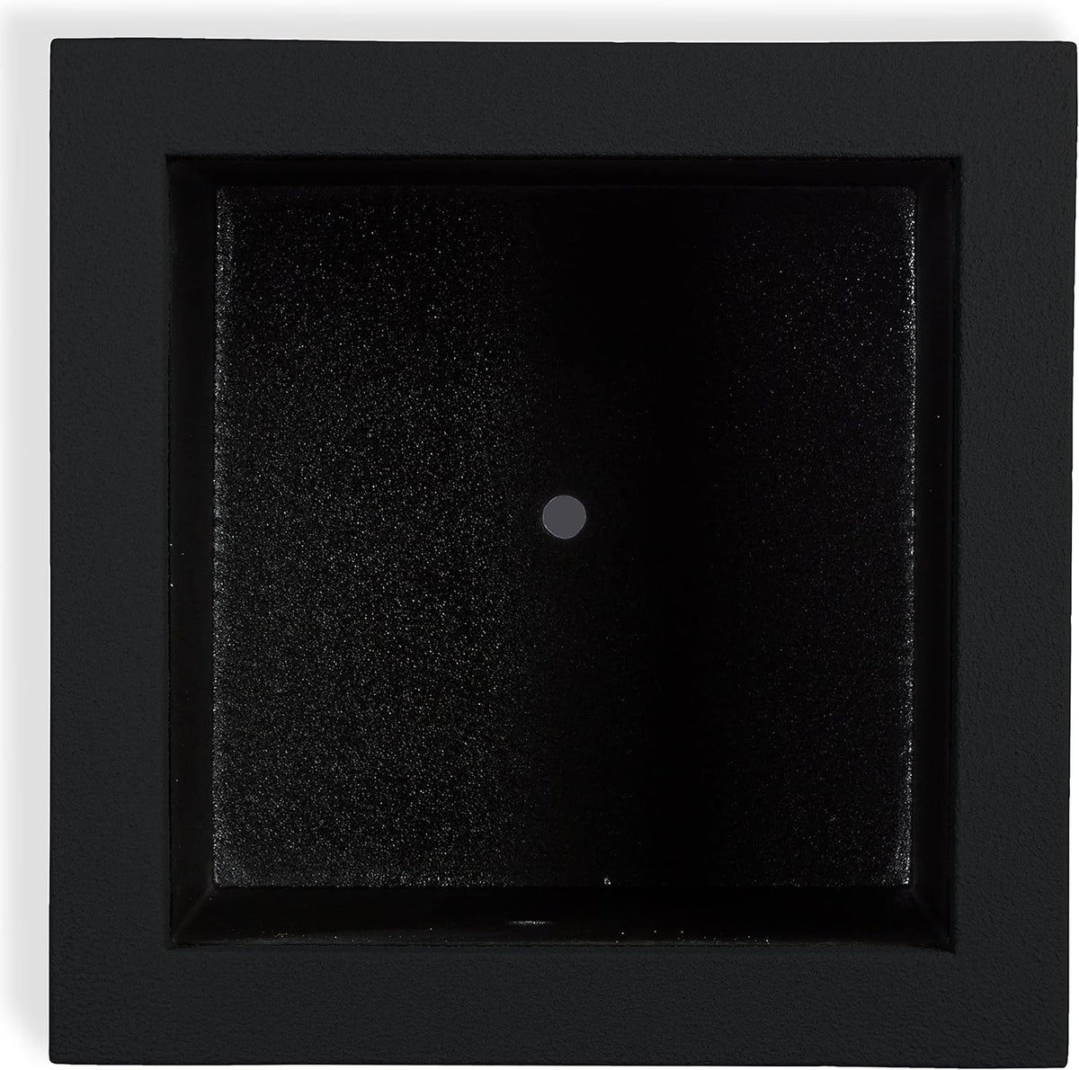 PolyStone Monterray Square Outdoor Planter 23 in L x 23 in W x 19 in H, Black