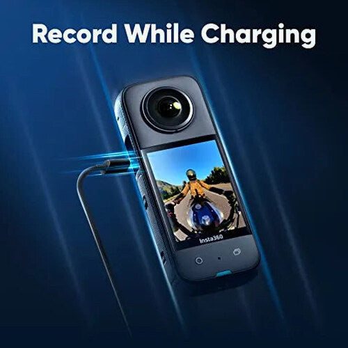 Insta360 X3 Motorcycle Kit Waterproof 360 Action Camera With 1/2" 48MP Sensors - X3