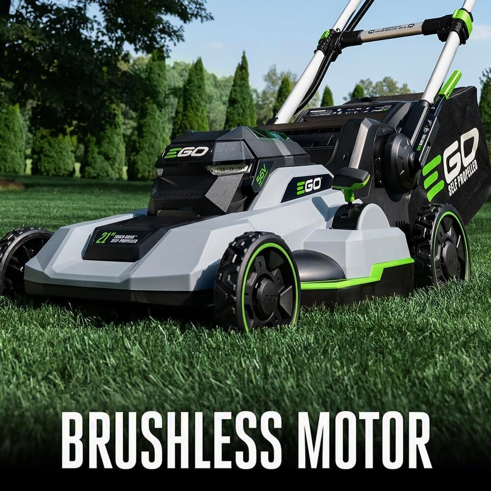 EGO Power+ 21-Inch 56-Volt Lithium-Ion Self-Propelled Cordless Lawn Mower With 2 4.0Ah Batteries And Rapid Charger - LM2102SP-A