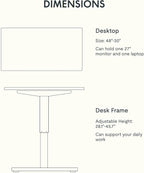 FLEXISPOT Electric Standing Desk With Whole-Piece Desktop - EN1