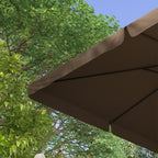 Royard Oaktree 10ft Cantilever Patio Umbrella With Tilt, Crank, Cross Base, Aluminum Pole And Air Vent - Tan