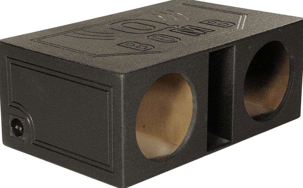 QPower Dual 12in Vented Subwoofer Box - QBOMB12VL