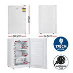 Devanti Upright Freezer 81-Liter White - 50.5cm x 52.5cm x 83cm
