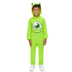 Disney Monsters Inc. Toddler Boy or Girl Cosplay Hooded One Piece Mike Lime Green