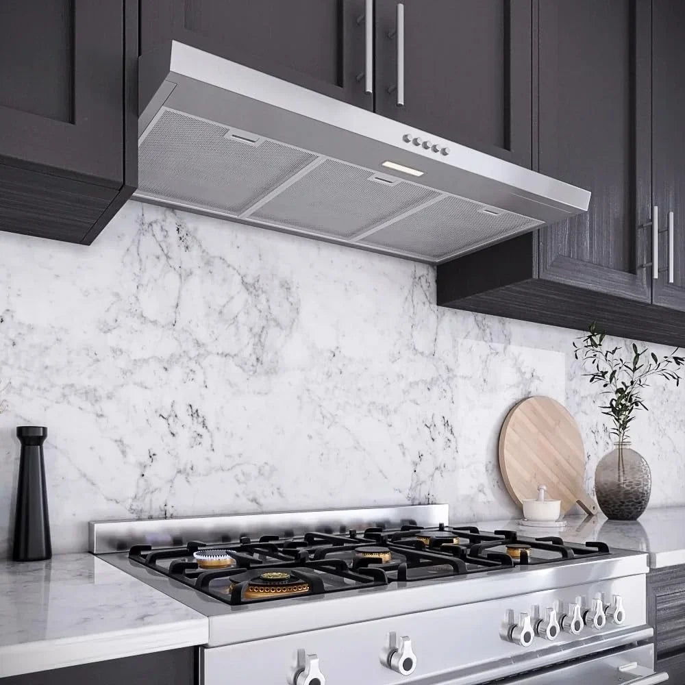 Streamline 36 in Longhena Convertible Undermount Range Hood - Brushed Stainless Steel
