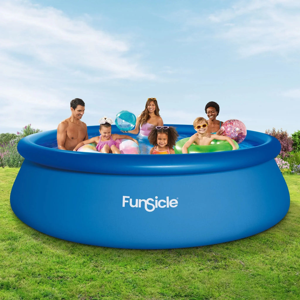 Funsicle Above Ground Swimming Pool, Round, 8 ft x 30 in - Age 6+