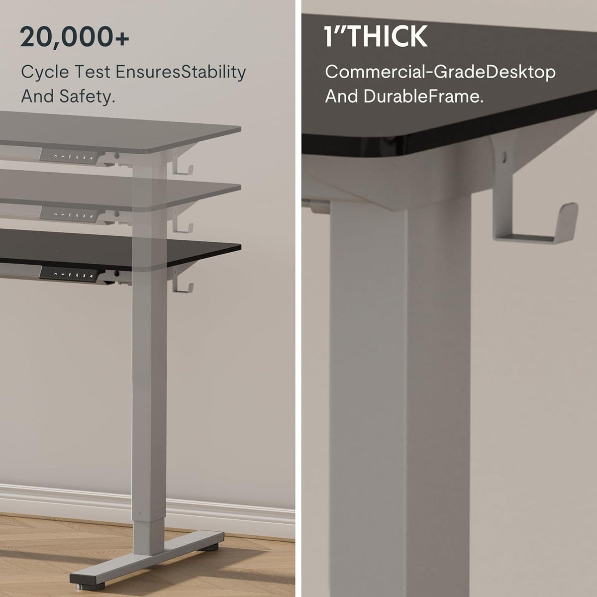 FLEXISPOT Electric Standing Desk With Whole-Piece Desktop - EN1