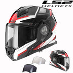 LS2 Carbon Fiber Flip-Up Motorcycle Helmet - FF901 Advant X+