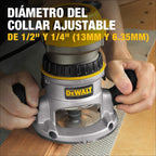 DEWALT Fixed Base Router, 1-3/4 HP, 11 Amp, Yellow - DW616