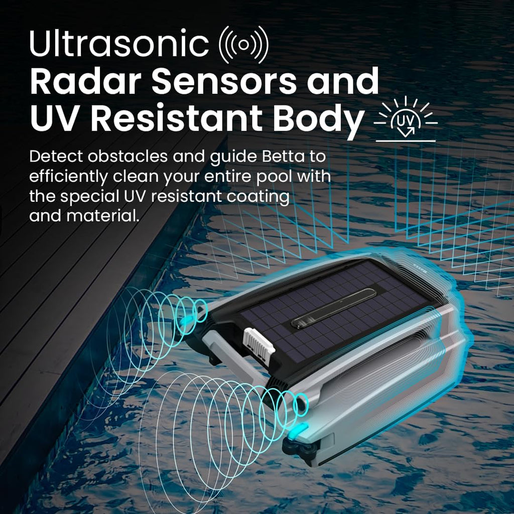 Betta Solar-Powered Robotic Pool Skimmer With Twin SCT Motors - SE Plus